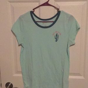 Green cactus tee